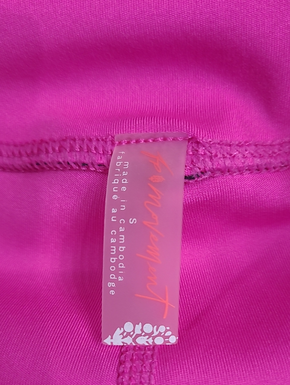 Free People  Active High-Waist Leggings - Hot Pink Barbie Size S - Picture 3 of 9